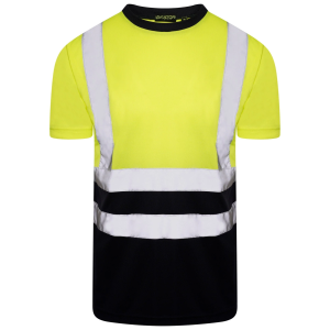 ISO 20471 Class 2 T-Shirt Yellow/Navy