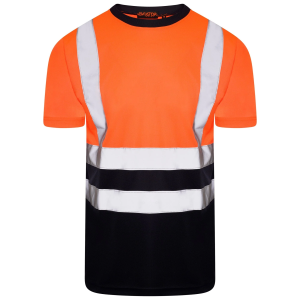 ISO 20471 Class 2 T-Shirt Orange/Navy