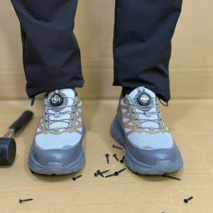 Men's Aviator Workwear Safety Shoes, Professional Steel Toe & Puncture Proof with Air Cushioned & Non Slip Sole - Breathable Shock-Absorbing