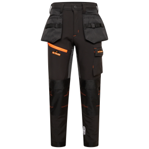 Professional Tactical Threads Strategic Men's Polyester Workwear Trousers - Black